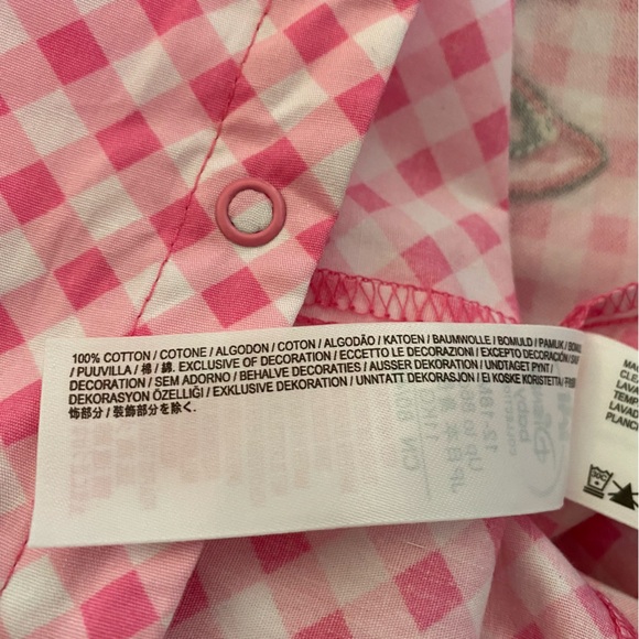 Disney Store Minnie Mouse Pink Gingham Jumpsuit - Picture 7 of 8